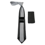 Men's Stacy Adams Tie and Hankie Set Fancy Woven Silky Satin #SAT80