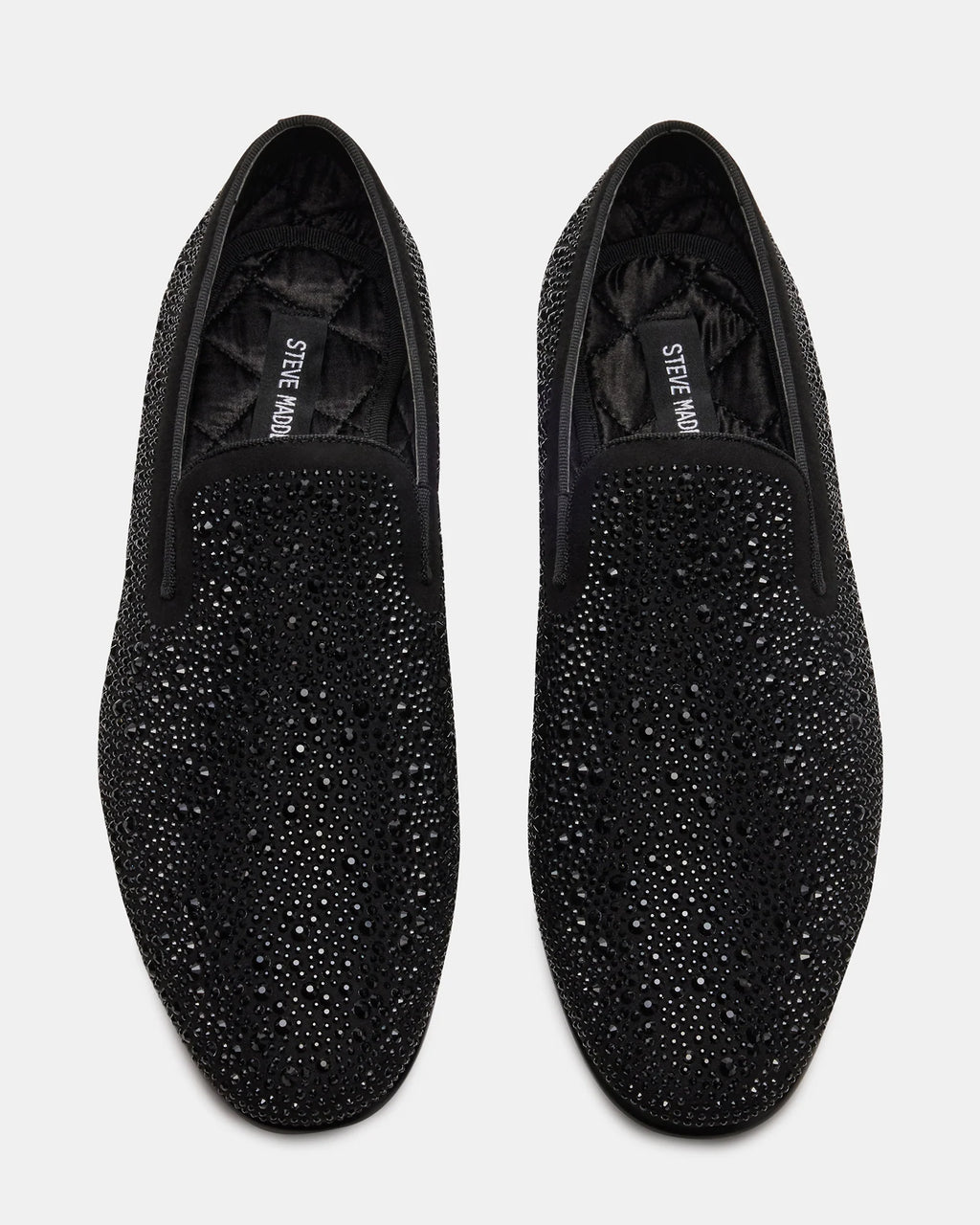 Men's formal Shoes STEVE MADDEN Microfiber Rhinestones CASHH black