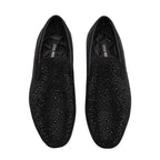 Men's formal Shoes STEVE MADDEN Microfiber Rhinestones CASHH black