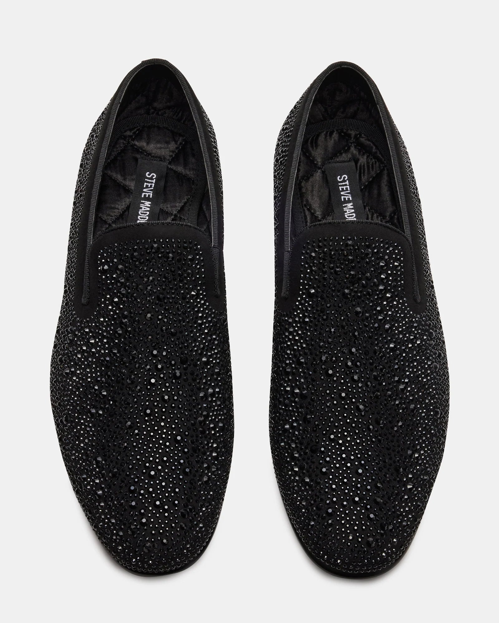 Men's formal Shoes STEVE MADDEN Microfiber Rhinestones CASHH black