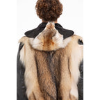 The Melbourne Pure Wolf Fur Leather Black Men Jacket