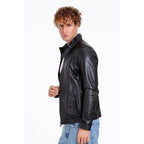 The Vinohrady Black Leather Men Jacket