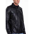 The Vinohrady Black Leather Men Jacket