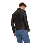 The Sabariego Black Leather Men Jacket