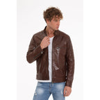 The Rios Tan Men Leather Men Jacket