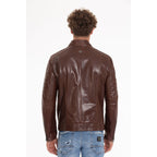 The Rios Tan Men Leather Men Jacket