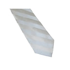 Men's Stacy Adams Tie and Hankie Set Fancy Woven Silky Satin #SAT91 White