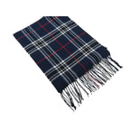 J.Valintin Unisex Plaid Scarf Soft Feel Acrylic Fashion Design #Scarf2 Navy Blue