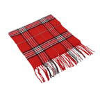 J.Valintin Unisex Plaid Scarf Soft Feel Acrylic Fashion Design #Scarf6 Red
