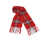 J.Valintin Unisex Plaid Scarf Soft Feel Acrylic Fashion Design #Scarf6 Red