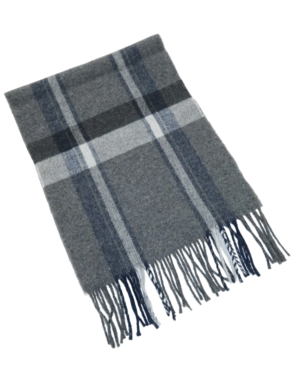 Scarf By J.Valintin Italian Luxurious 100% Wool Made In Italy #Scarf8 Gray Blue