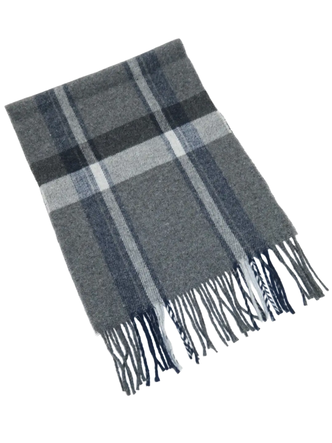 Scarf By J.Valintin Italian Luxurious 100% Wool Made In Italy #Scarf8 Gray Blue