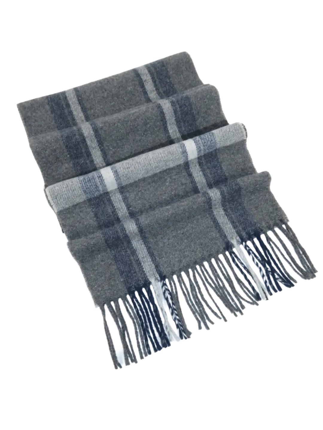 Scarf By J.Valintin Italian Luxurious 100% Wool Made In Italy #Scarf8 Gray Blue