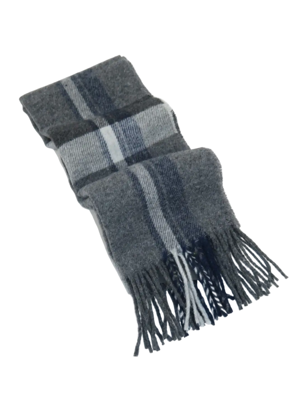 Scarf By J.Valintin Italian Luxurious 100% Wool Made In Italy #Scarf8 Gray Blue