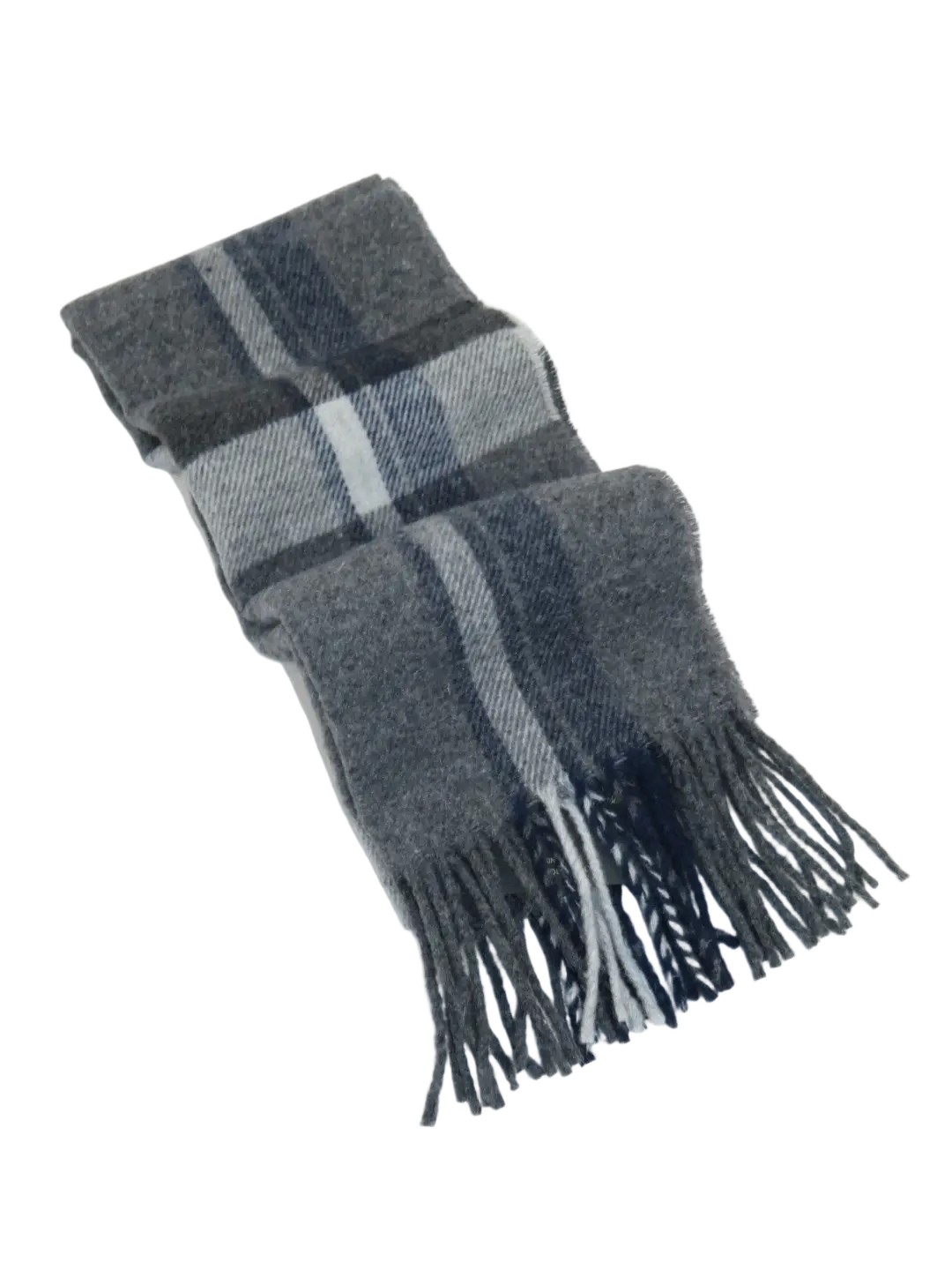 Scarf By J.Valintin Italian Luxurious 100% Wool Made In Italy #Scarf8 Gray Blue