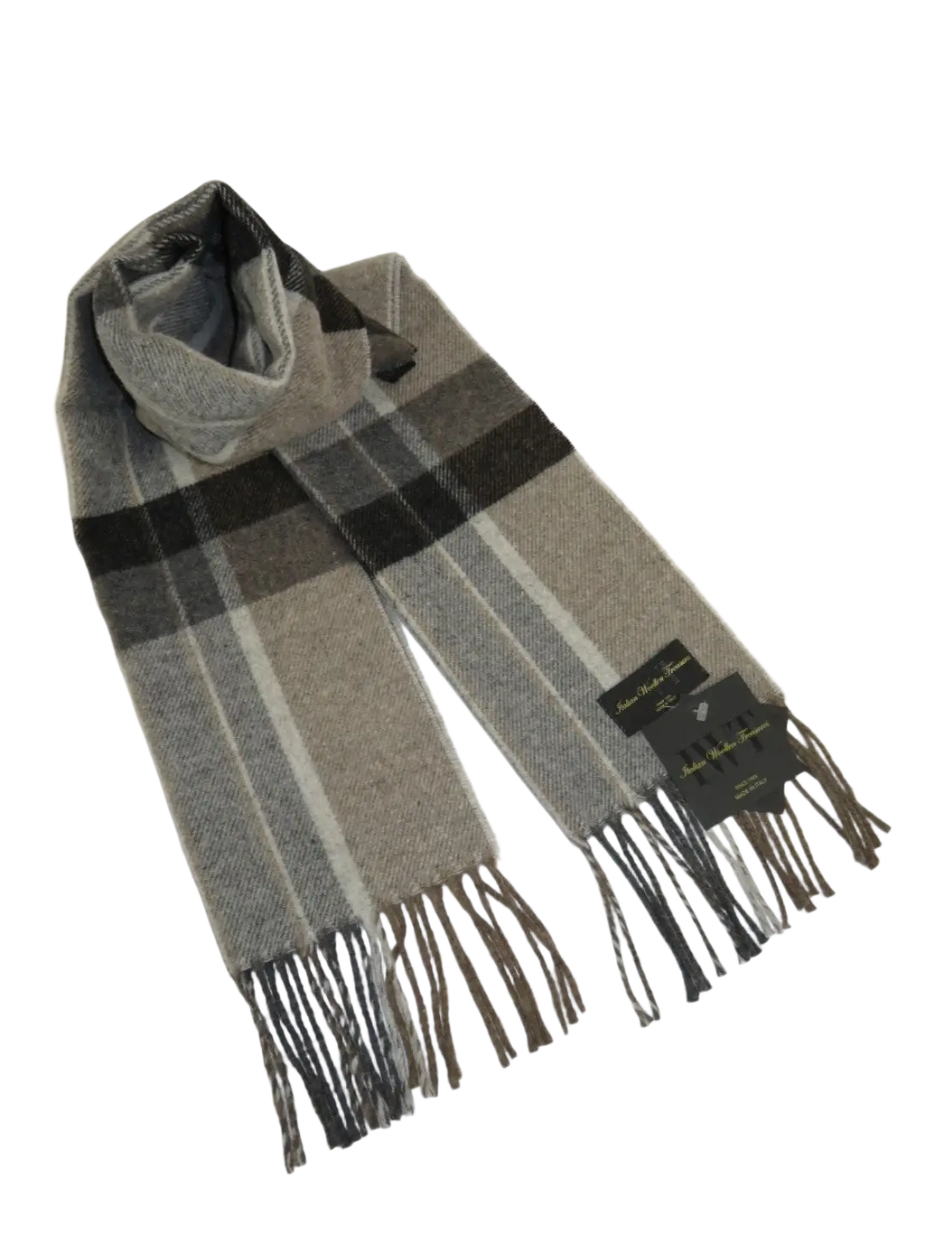 Scarf By J.Valintin Italian Luxurious 100% Wool Made In Italy #Scarf9 Tan Brown