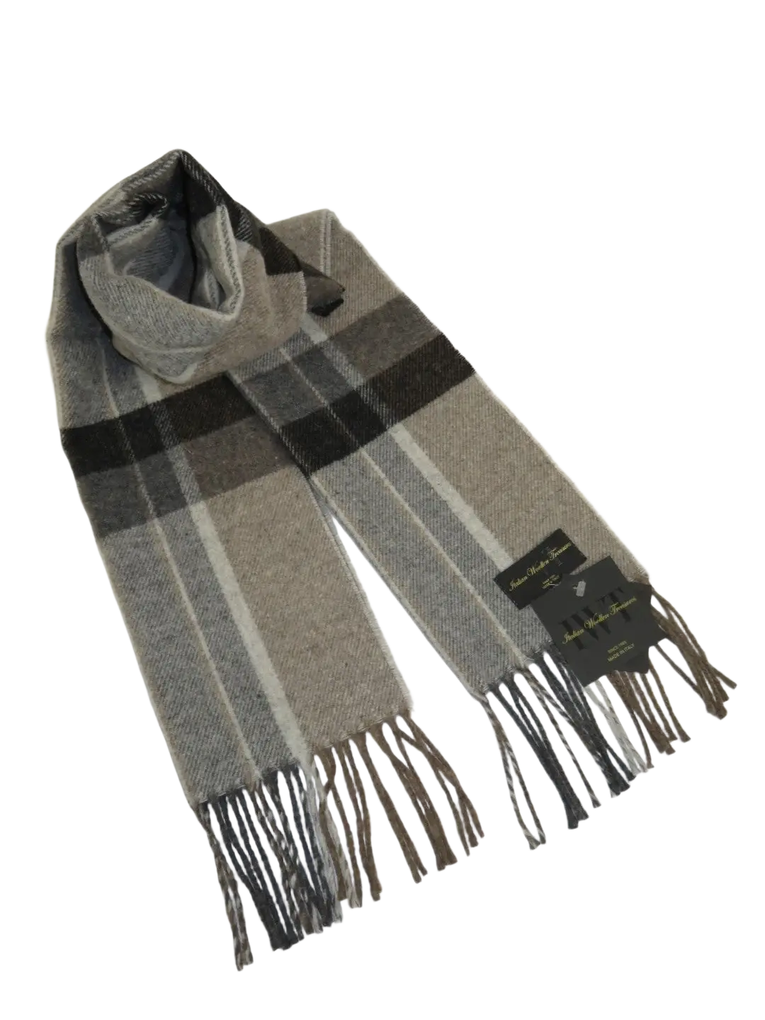 Scarf By J.Valintin Italian Luxurious 100% Wool Made In Italy #Scarf9 Tan Brown