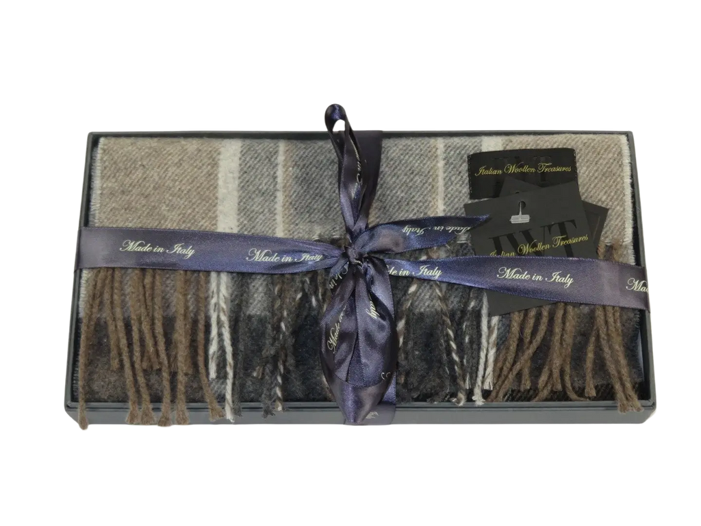 Scarf By J.Valintin Italian Luxurious 100% Wool Made In Italy #Scarf9 Tan Brown