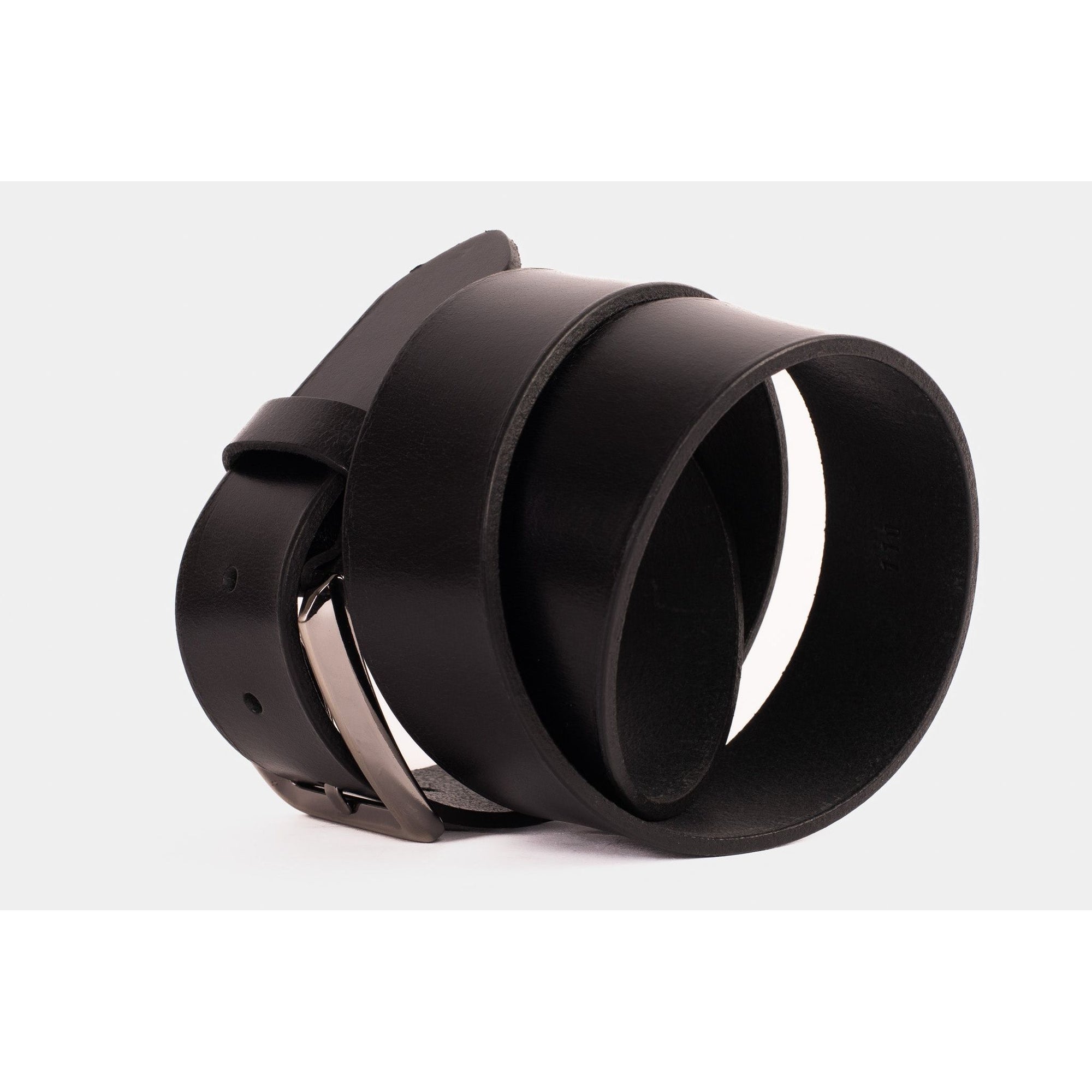 The Mercury Black Calfskin Belt