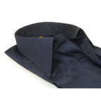 Men's CIERO MONTERO Turkey Cotton Shirt Long Point Callor Stn-073Sk Navy