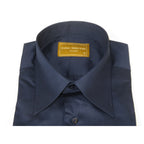 Men's CIERO MONTERO Turkey Cotton Shirt Long Point Callor Stn-073Sk Navy