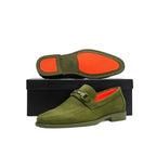 Men's TAYNO Shoes Soft Micro Suede Slip-on Loafer THE CAPRIO S Lime Green
