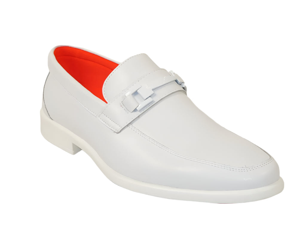 Men's TAYNO Shoes The Caprio L TAYNO leather Bit Loafer White