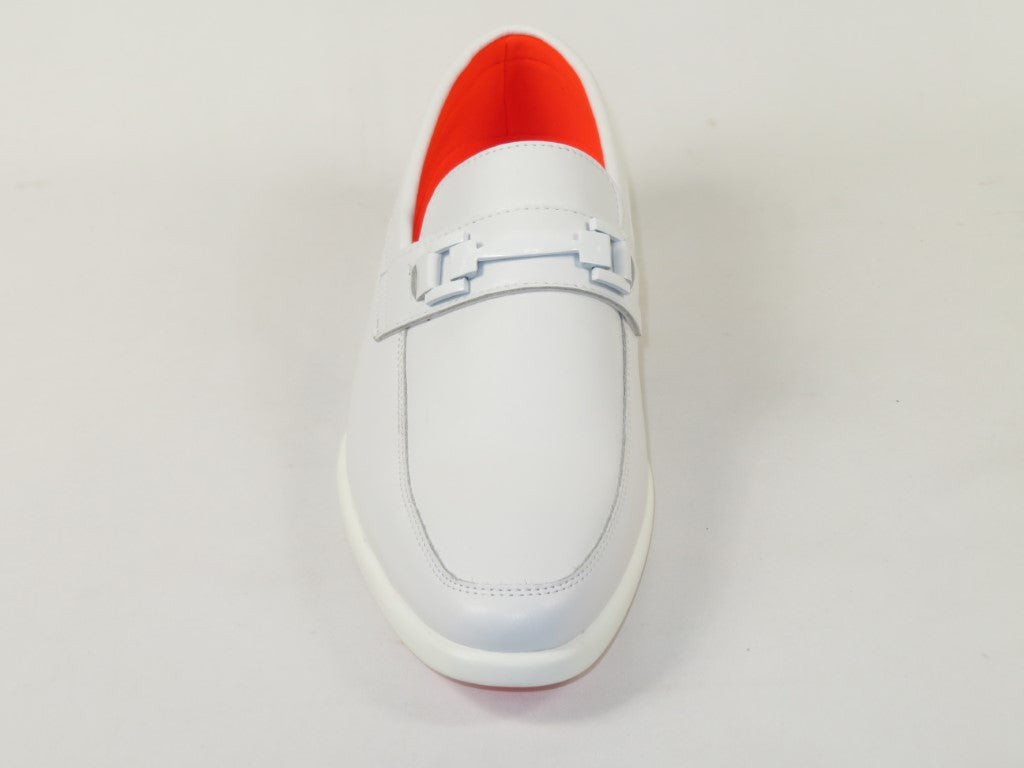 Men's TAYNO Shoes The Caprio L TAYNO leather Bit Loafer White