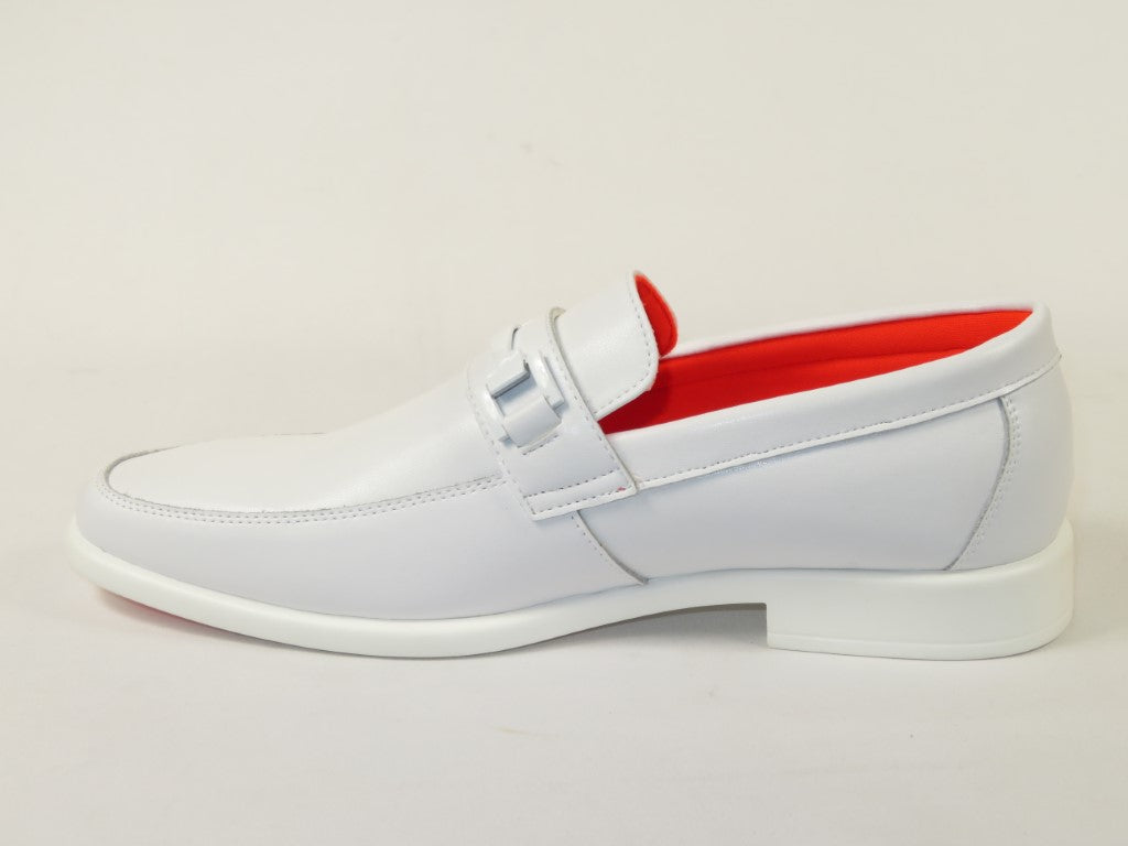 Men's TAYNO Shoes The Caprio L TAYNO leather Bit Loafer White