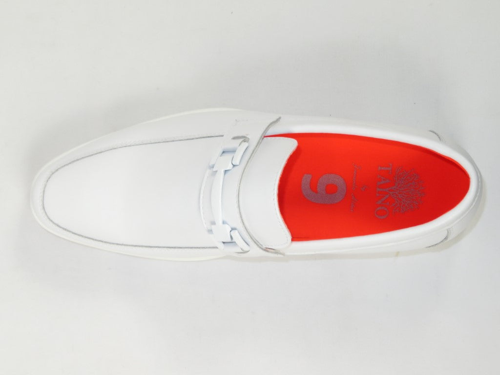 Men's TAYNO Shoes The Caprio L TAYNO leather Bit Loafer White