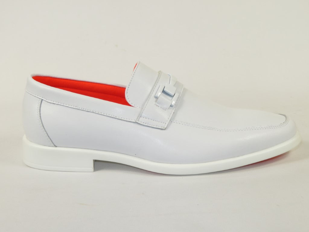 Men's TAYNO Shoes The Caprio L TAYNO leather Bit Loafer White