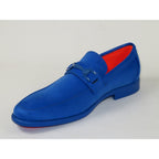 Men's TAYNO Shoes Soft Micro Suede Slip-on Loafer THE CAPRIO S Royal Blue