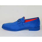Men's TAYNO Shoes Soft Micro Suede Slip-on Loafer THE CAPRIO S Royal Blue