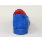 Men's TAYNO Shoes Soft Micro Suede Slip-on Loafer THE CAPRIO S Royal Blue
