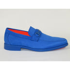 Men's TAYNO Shoes Soft Micro Suede Slip-on Loafer THE CAPRIO S Royal Blue