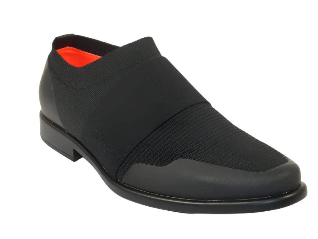 Men's TAYNO Shoes The Knit Stretch Comfort Spandex Black