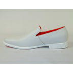 Men Tayno Dressy Casual Soft Leather Comfortable Slip on Loafer #ALPHA L White