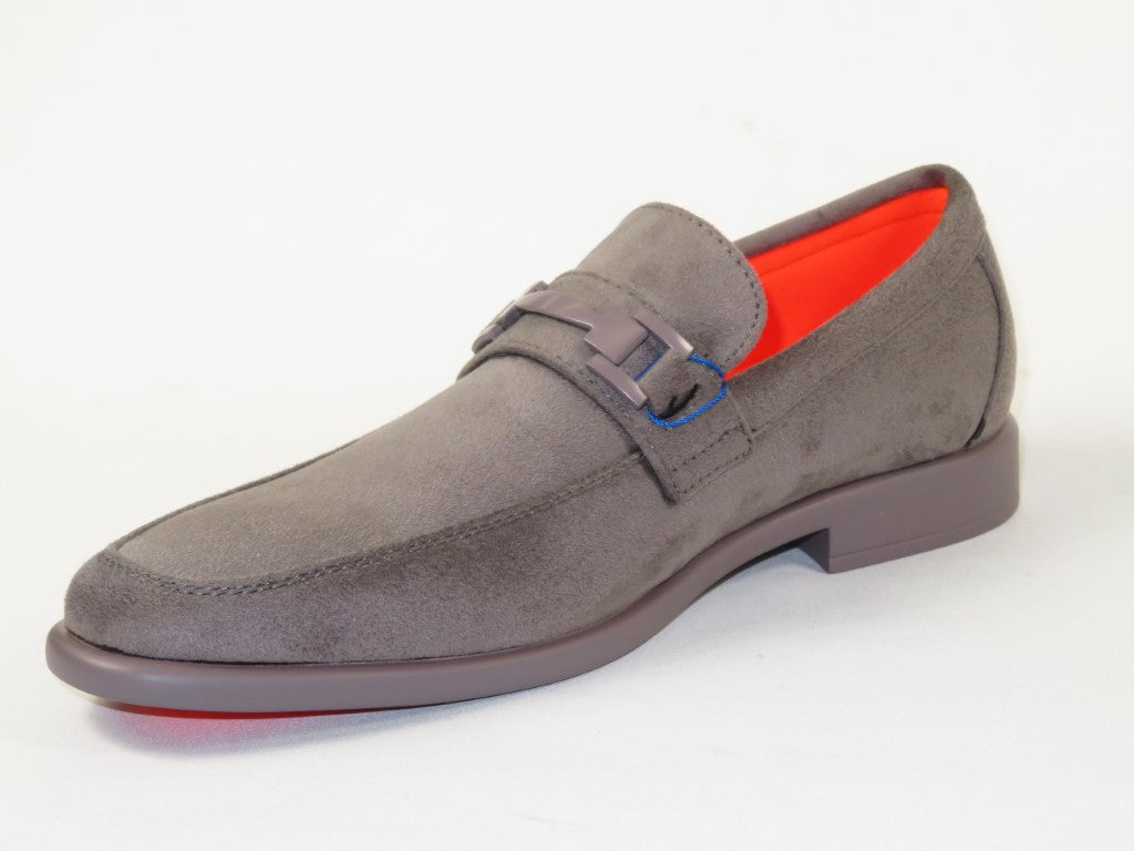 Men's TAYNO Shoes Soft Micro Suede Slip-on Loafer THE CAPRIO S Gray