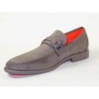 Men's TAYNO Shoes Soft Micro Suede Slip-on Loafer THE CAPRIO S Gray