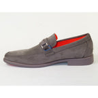 Men's TAYNO Shoes Soft Micro Suede Slip-on Loafer THE CAPRIO S Gray