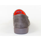 Men's TAYNO Shoes Soft Micro Suede Slip-on Loafer THE CAPRIO S Gray