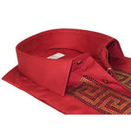 Men CEREMONIA Turkey Shirt 100% Cotton Fancy Rhine Stones #TSV 52 Slim Fit