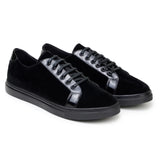 Belvedere Teo Sneaker Rich Velvet /Patent Leather Black