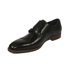 Men's Shoes STEVE MADDEN Leather upper Double Buckle Cap Toe Teon Black