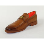 Men's TAYNO Shoes The Caprio C TAYNO Crocodile Print Bit Loafer Cognac