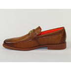 Men's TAYNO Shoes The Caprio C TAYNO Crocodile Print Bit Loafer Cognac