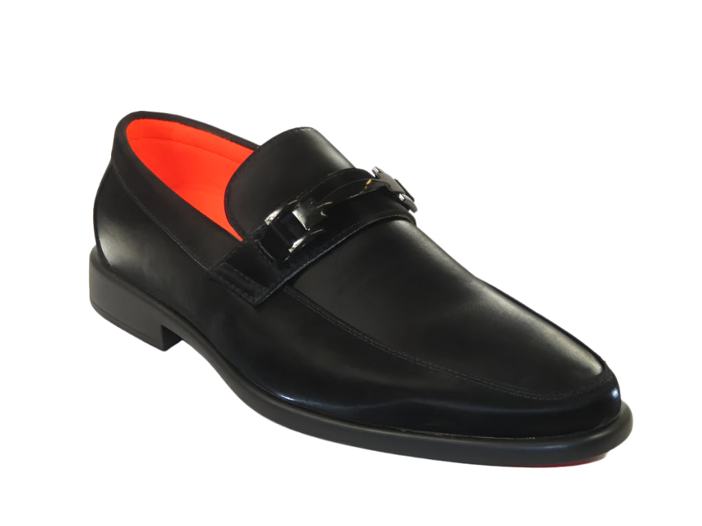 Men's TAYNO Shoes The Caprio FN TAYNO Fiber Bit Loafer Satin Black