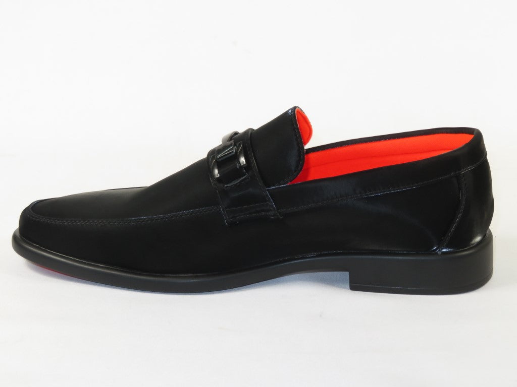 Men's TAYNO Shoes The Caprio FN TAYNO Fiber Bit Loafer Satin Black