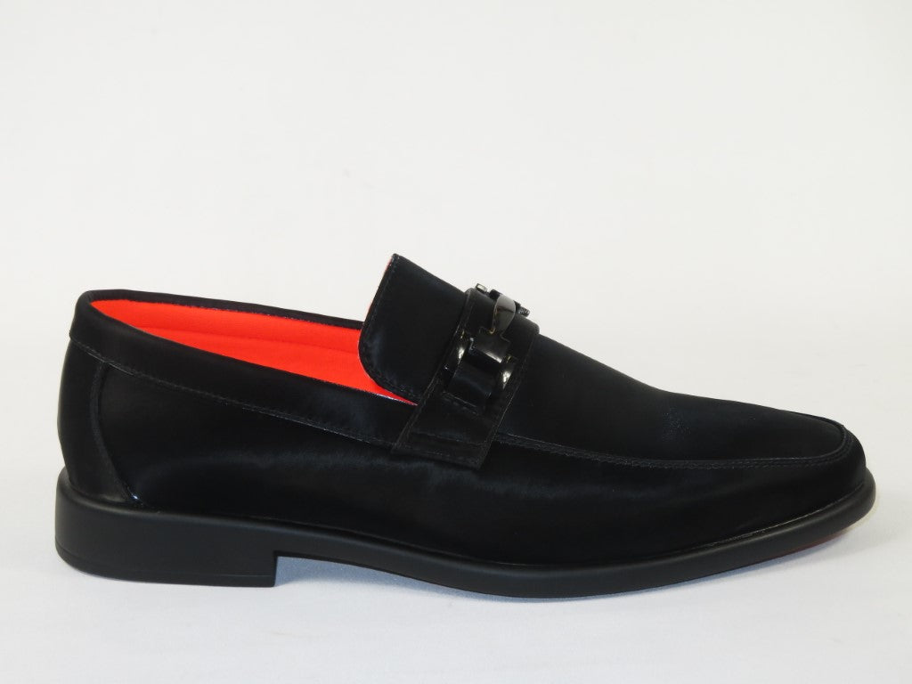Men's TAYNO Shoes The Caprio FN TAYNO Fiber Bit Loafer Satin Black