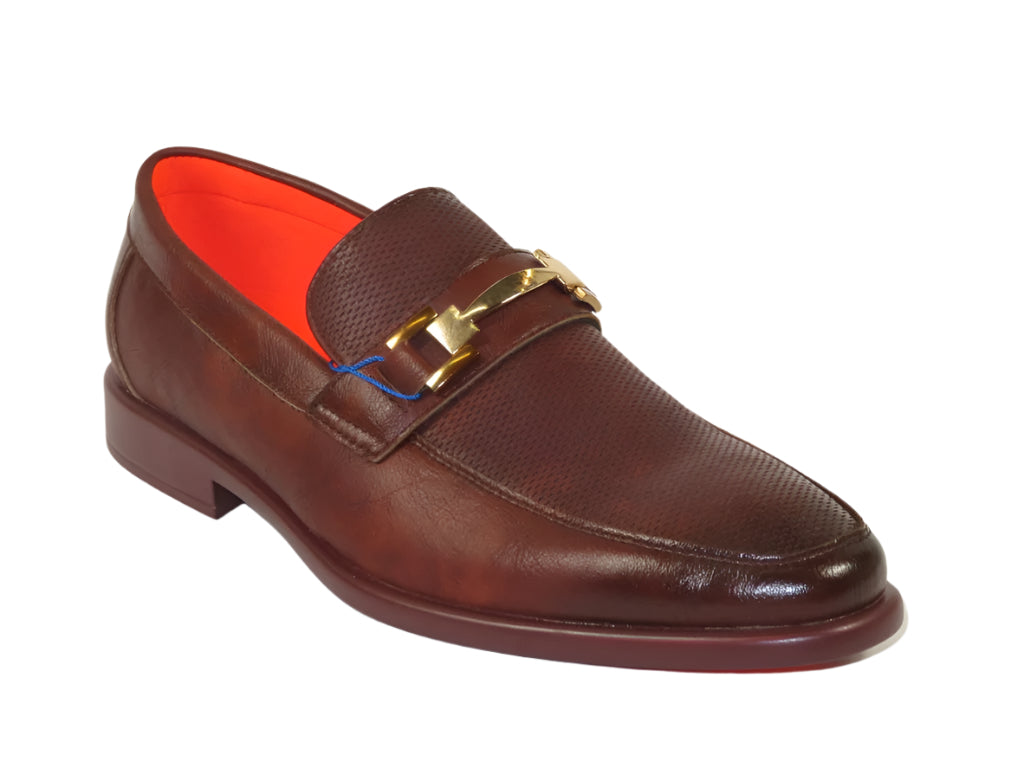 Men's TAYNO Shoes The Caprio L TAYNO leather Bit Loafer Coffee perforated